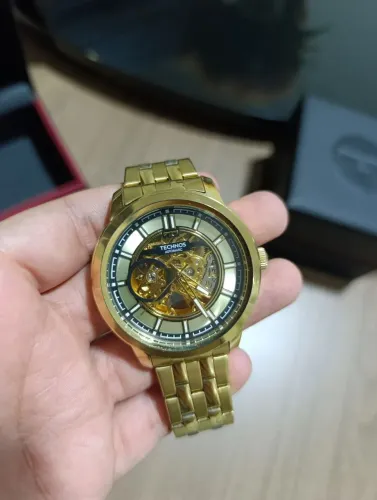 Technos Masculino Automático Dourado G3265AF/1D