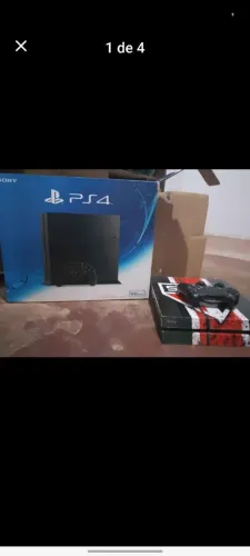 Vendo ps4 com adesivo retiravel de 1tb