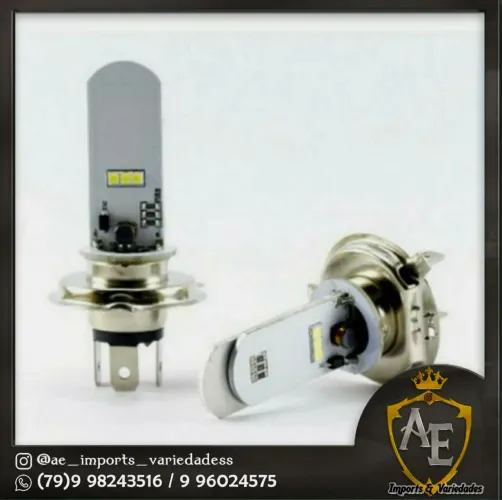 Led super branca para moto