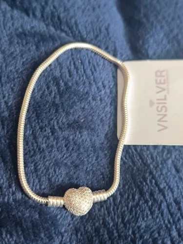 Pulseira berloque prata 925
