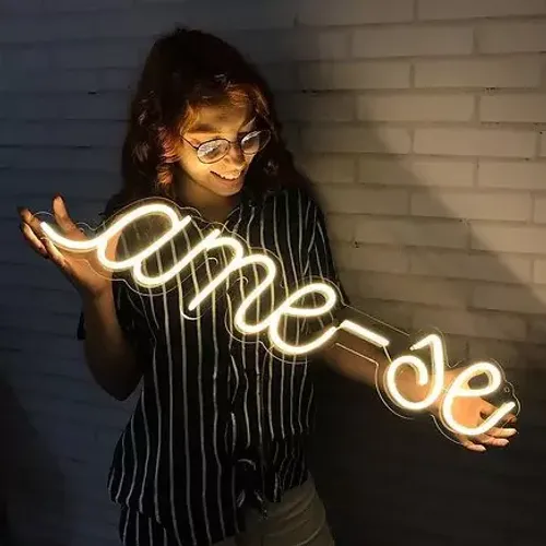 Luminária Neon Led Ame-se 80x16cm