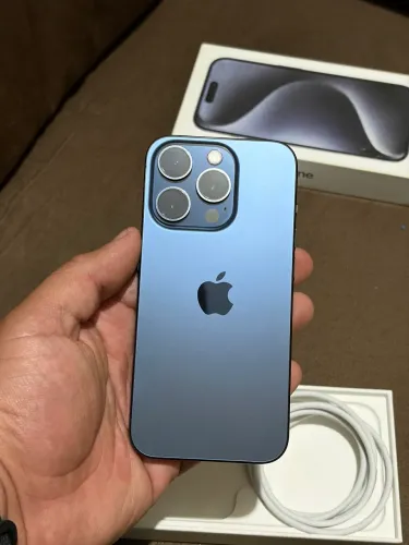 iPhone 15 Pro 256GB Azul Titânio Único dono