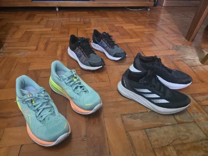 Tênis Adidas, Nike e Asics