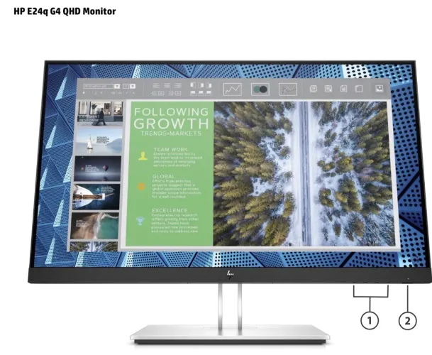 Monitor HP E24 G4 FHD ideal trabalhar 