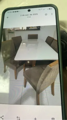 Mesa de 6 cadeiras design, linda e perfeita