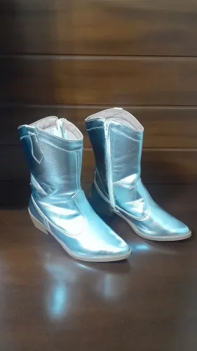 Bota Texana Prateada