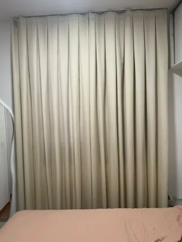 Cortina + trilho teto