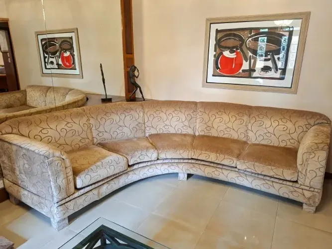 Sofá em curva 5 lugares