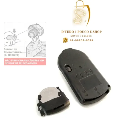 Controle Remoto P/ Canon Dslr Disparador Telecomando Rc6 