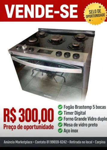 Fogão 5 bocas