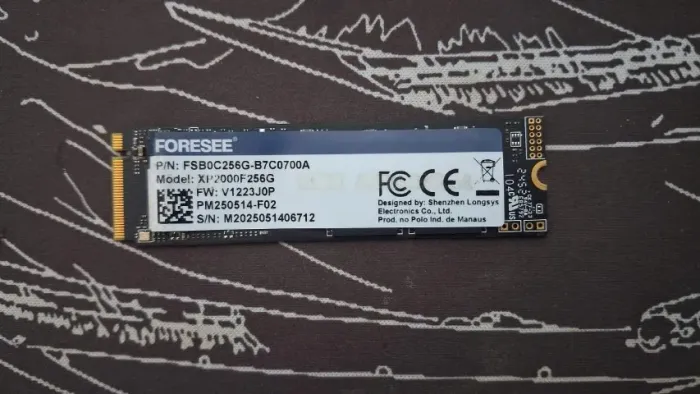 SSD Nvme 256 GB