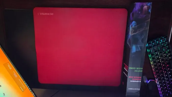 Mousepad Gamer Pk Control I Cor Vermelho (Estado de novo)