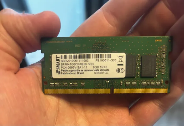 Memória ram drr4 8gb 2666hz