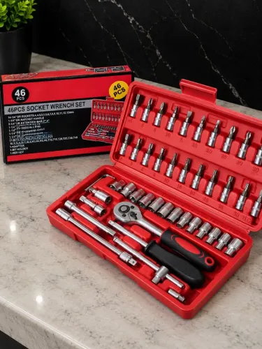 Maleta ferramentas 46 peças para pequenos reparos