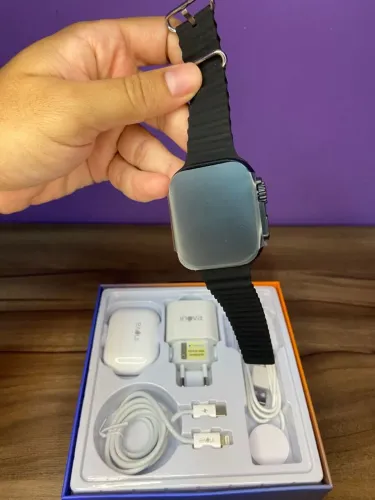 Kit Relogio Smartwath + Fone Bluetooth+ Fonte + Cabo saída Lightning - INOVA WFCC-1Z756