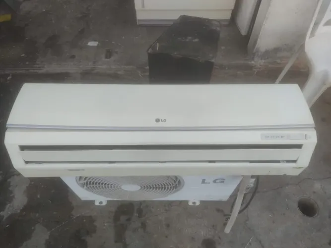 Split lg 12mil btus funcionamento todo ok so coloca o gas