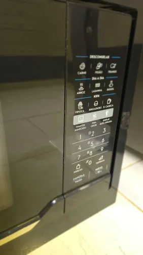 Microondas Electrolux top das galáxias de embutir