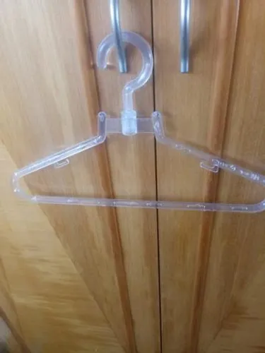Cabide Luxo transparente grande gancho giratório 