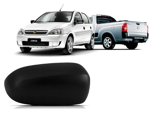 Capa Retrovisor Externo Corsa Montana 2002 A 2012 Preto valor unidade
