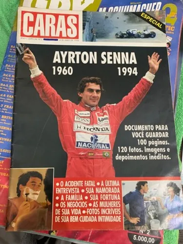 Coleção revistas jornal Ayrton Senna
