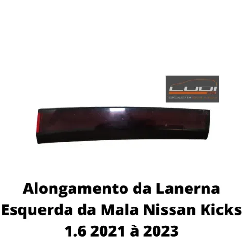 Alongamento da Lanerna Esquerda da Mala Nissan Kicks 1.6 2021 à 2023