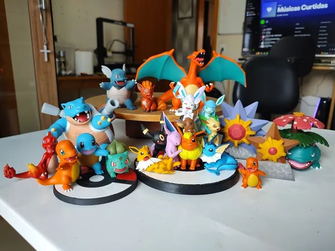 Impressão 3d de Pokémons e Personagens - Filamento e Resina 