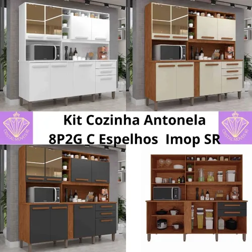 Kit Cozinha Antonela 8P2G c Espelhos SR