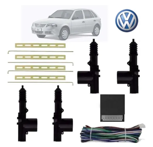 MEGA BLACK: Kit Trava Elétrica 2 ou 4 Portas Universal em Promoção Carro Caminhão