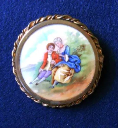 Camafeu Limoges - France-Porcelana Vintage Limoges - (Item para Colecionador ou Decoração)