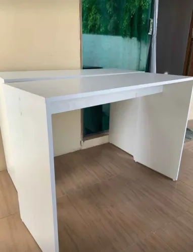 Mesa Escritório Retangular MDF - Entrega rápida 