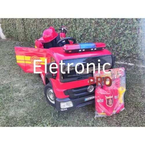 Carrinho Elétrico Caminhão de Bombeiros Elétrico Infantil 2023