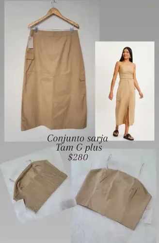 Conjunto em sarja 