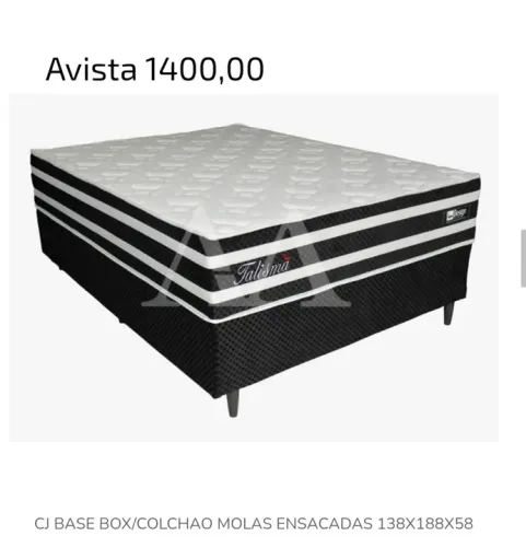 Cama com Mola  ensacada apenas 1,400