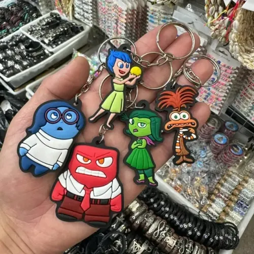 Chaveiros Miniatura Divertidamente Animação Alegria Raiva Tristeza Ansiedade