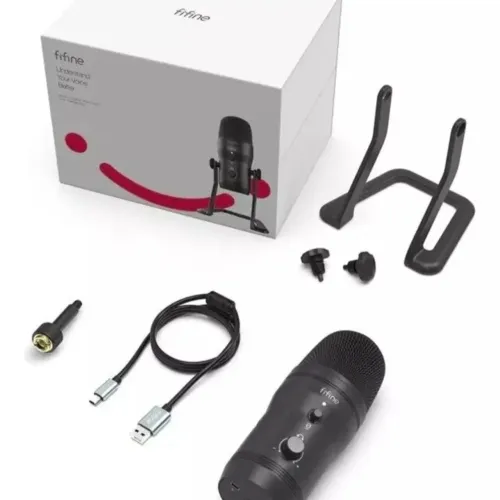 Microfone Profissional USB Fifine K690 (Zero Na Caixa Sem Uso)