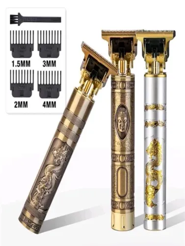 Máquina de Cortar Cabelo Profissional - 4 Pentes - Design Exclusivo