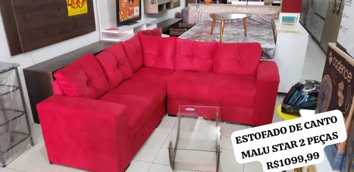 Sofá de canto apenas 1099,99 avista 