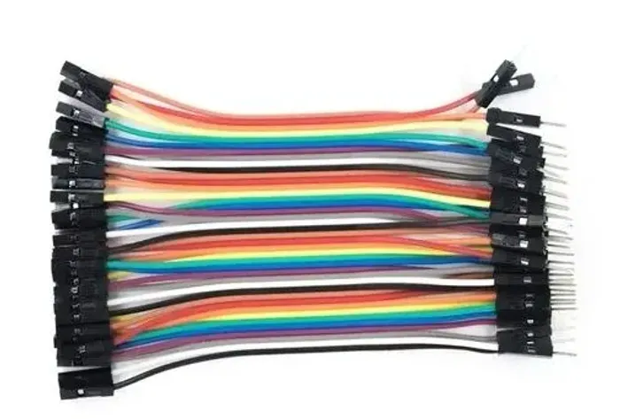 Cabo Jumper 10cm Femea X Macho 20 Unidades  Arduino - Protoboard - Robotica COD-CP3 