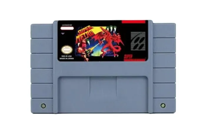Jogo fita Super Metroid super Nintendo repro SNES