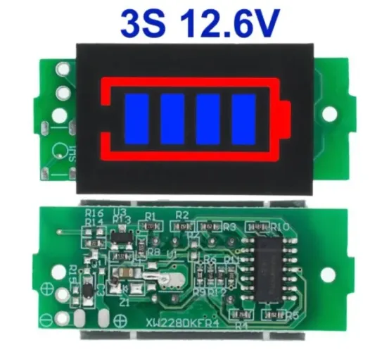 Indicador De Carga De Bateria P/ Bms 3S 12.6V Arduino Automação COD-CP560 