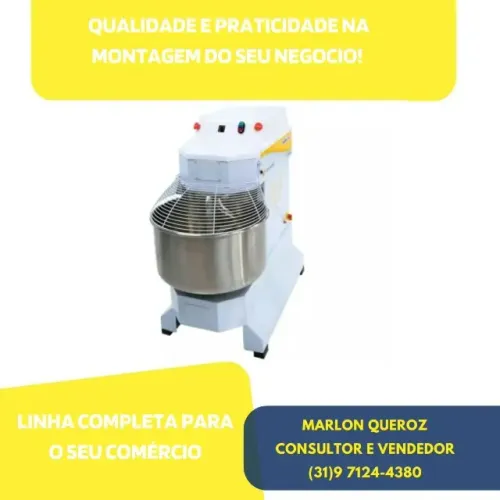 Amassadeira Espiral 40KG Venâncio Trifásica