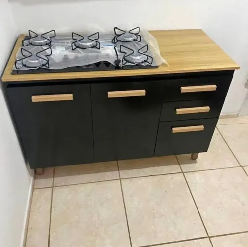Balcão Preto + Cooktop 5B