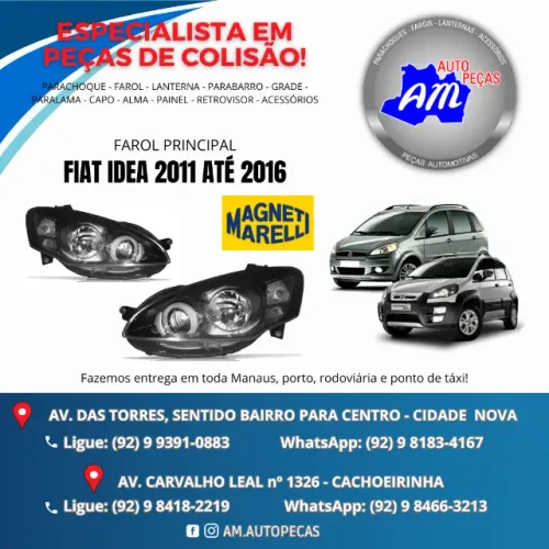 farol fiat idea 2011 a 2016 ORIGINAL
