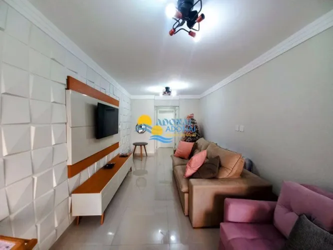 Apartamento próximo à praia com sacada Pitangueiras Guarujá