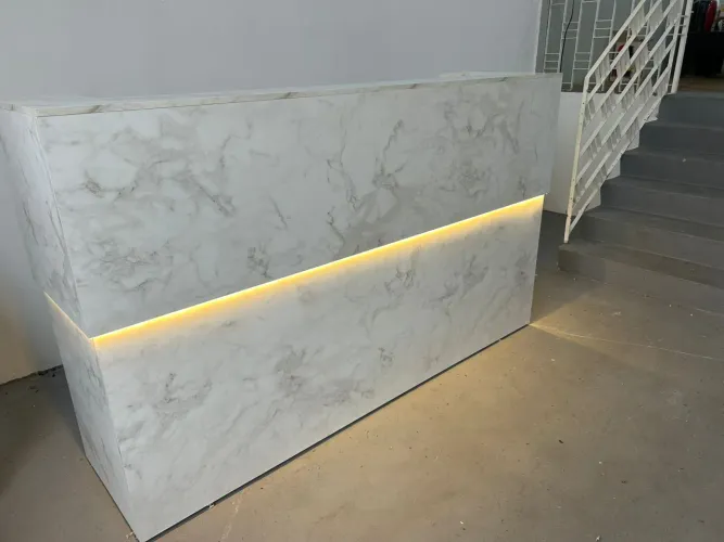 BALCÃO DE RECEPÇÃO 100%MDF