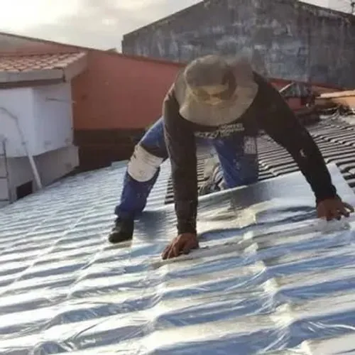 Forro de manta alumínio para telhado por m2 MATERIAL E MÃO DE OBRA aparti de 30m2 