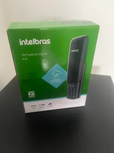 Fechadura Digital de Sobrepor com Senha FR 10 Preto Intelbras - novo na caixa