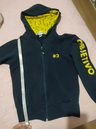 Casaco de Moletom Objetivo - Azul - Tamanho P