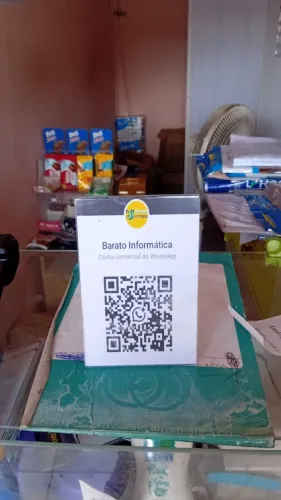 Placa de Qrcode em L 10X15 cm