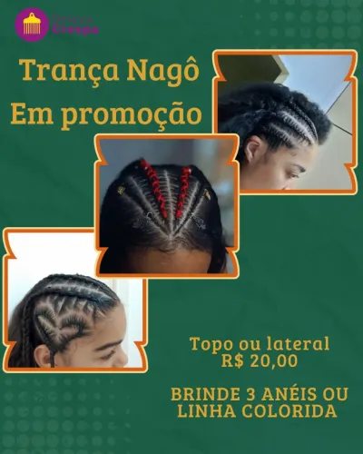 Trança Nagô em Promoção!